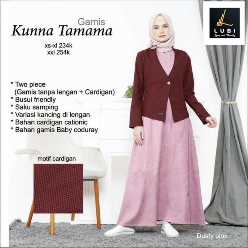 Gamis Lubi Kunna Adhisti Sakina Munayya Ayna