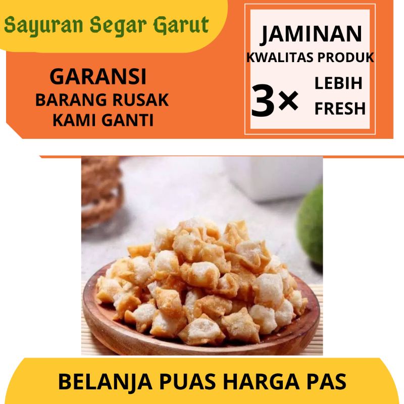 

Cuanki Siomay Mini Kering 250gr Makanan Ringan Toping Baso Aci Khas by Sayuran Segar Garut