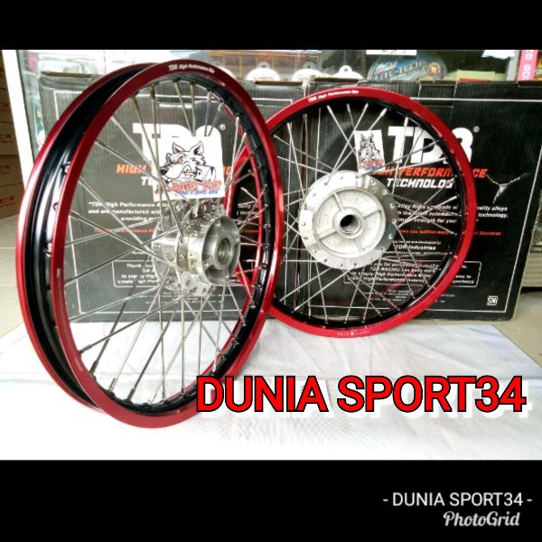 TOPPP paketan velg tdr ring 17 tromol set jari jari vixion new vixion old