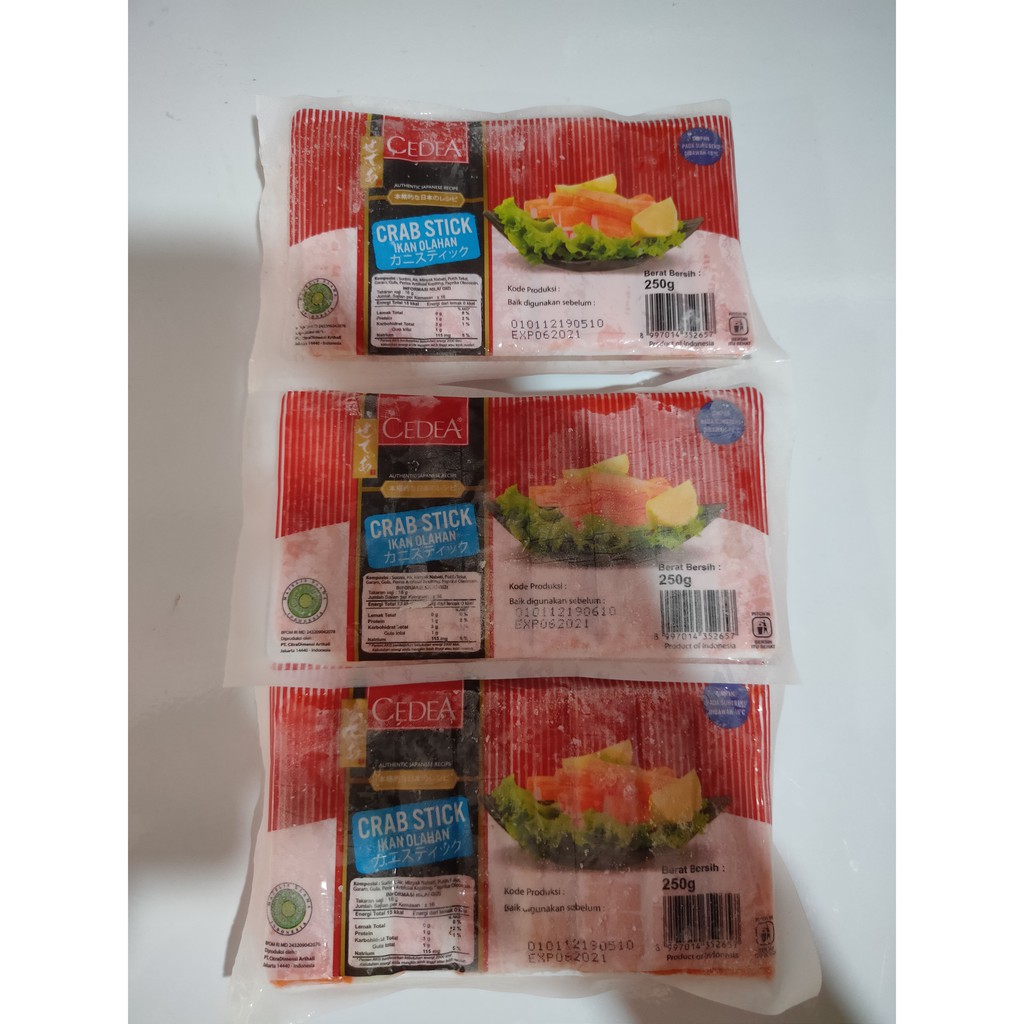 

cedea crab stick 250 gram frozen food