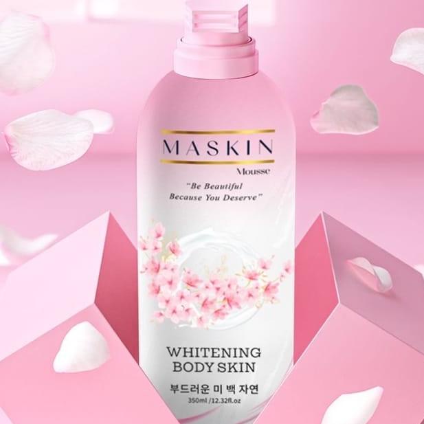 Sabun mandi cair pemutih badan Maskin, body wash whitening soap shower