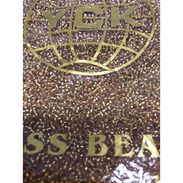 MOTE PASIR YCK SIZE 11/0 GOLD EMAS ISI 10 GRAM