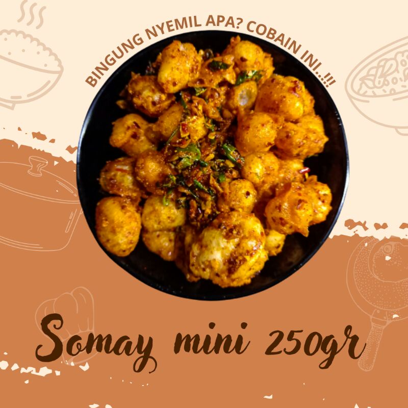 

Somay mini pedas daun jeruk bumbu bojot 250gr