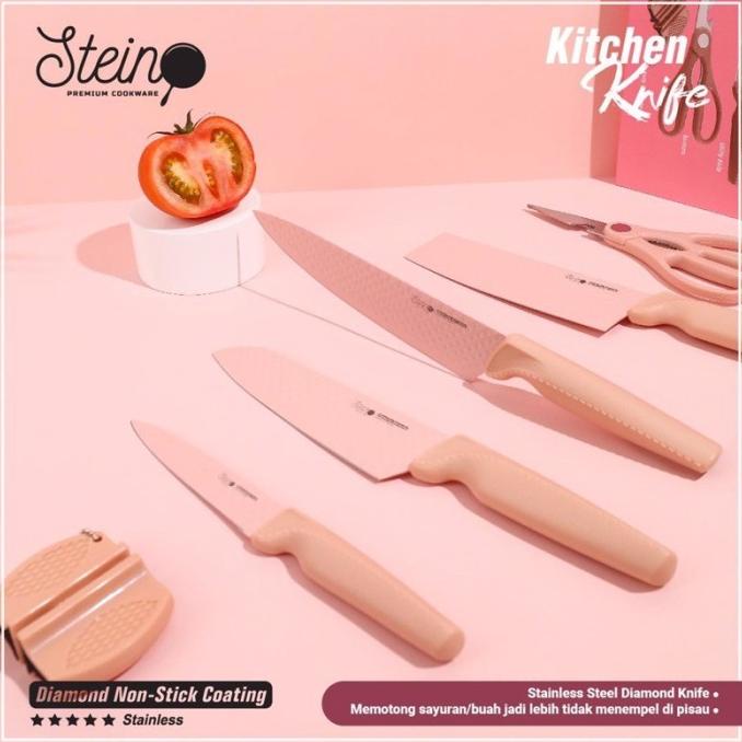 

STEIN PISAU SET STEIN KITCHEN KNIFE FREE PENGASAH BVN65496G