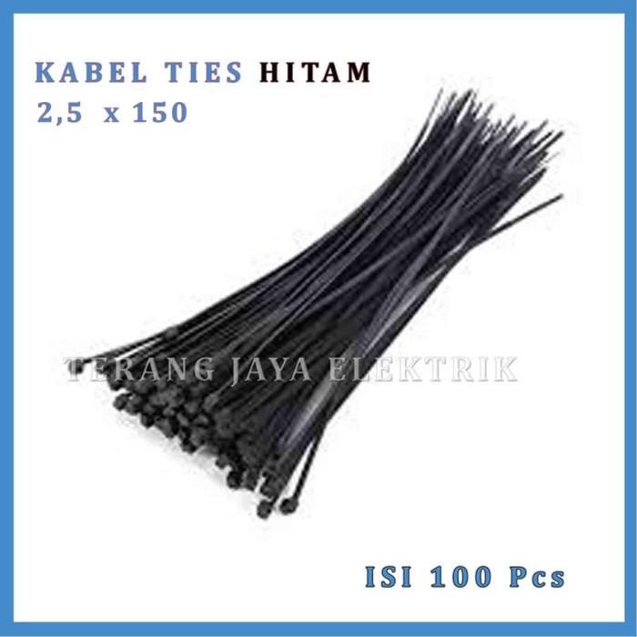 

Inankha | Kabel Ties / Kabel Tis / Cable Tie / Pengikat Kabel 2,5 X 150 Hitam