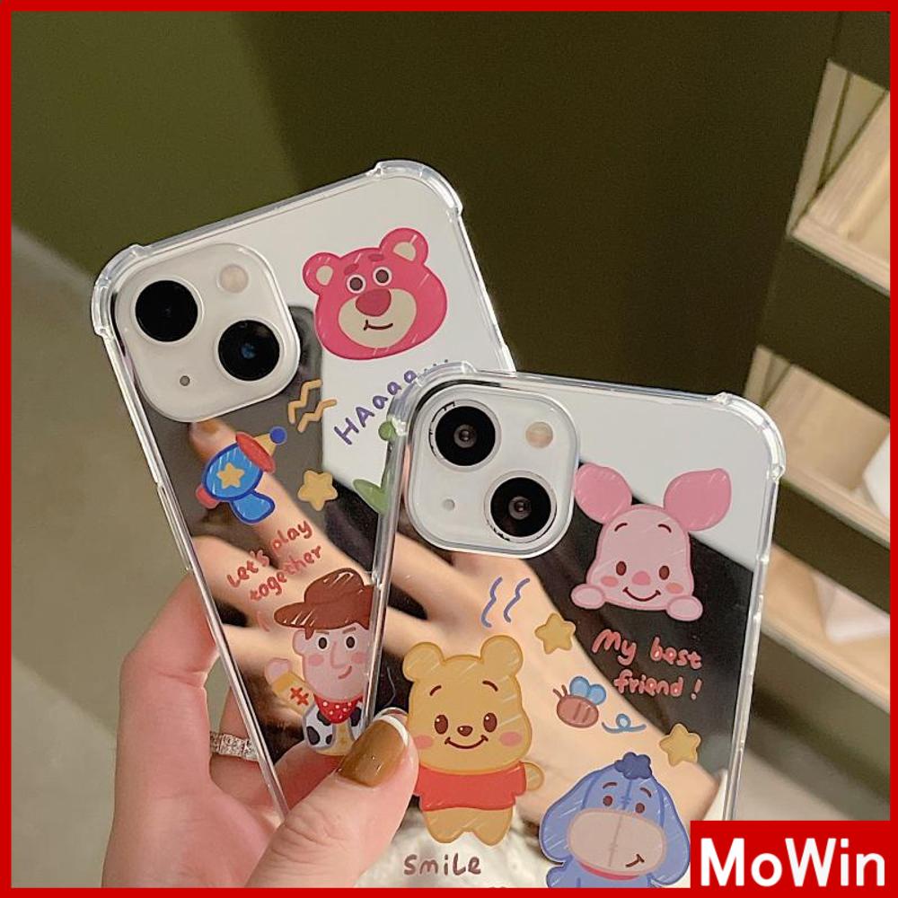 iPhone Case Acrylic Luxury Makeup Mirror Airbag Shockproof Protection Camera Cartoon Cute Compatible For iPhone 11 iPhone 13 Pro Max iPhone 12 Pro Max iPhone 7 Plus iPhone xr