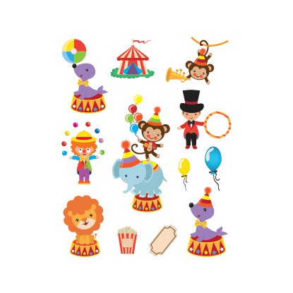 

POTATOO SET WONCA CIRCUS Temporary Tatto Sticker