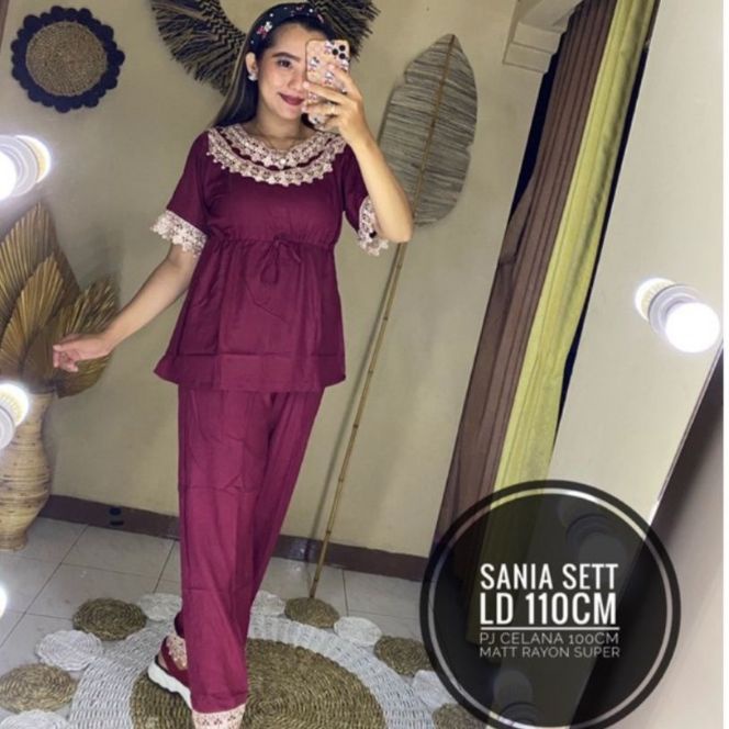 SETELAN CP RENDA Bahan Rayon Premium