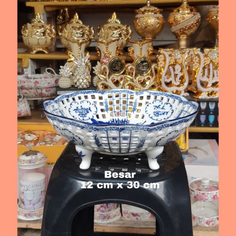 Jual pajangan keramik import/Jual tempat buah keramik/Dekorasi keramik/Patung keramik