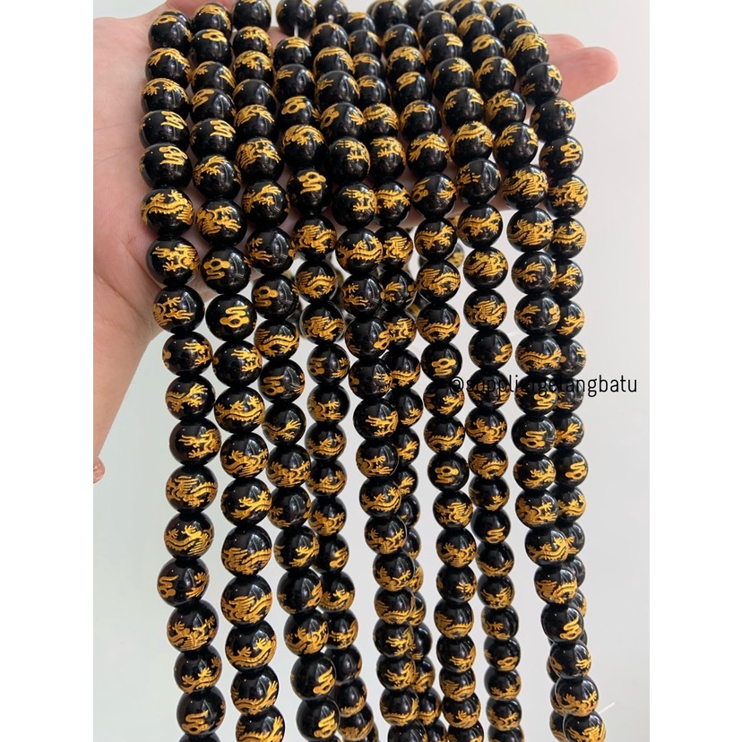 12mm omni padme hum naga renceng termurah bahan gelang tibet buddha om mani padme hum bahan kalung batu alam asli