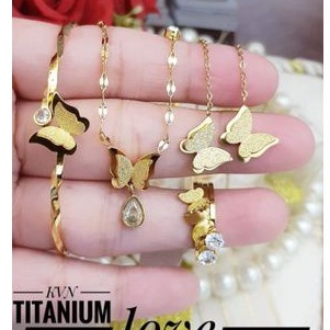 Titanium set perhiasan s593