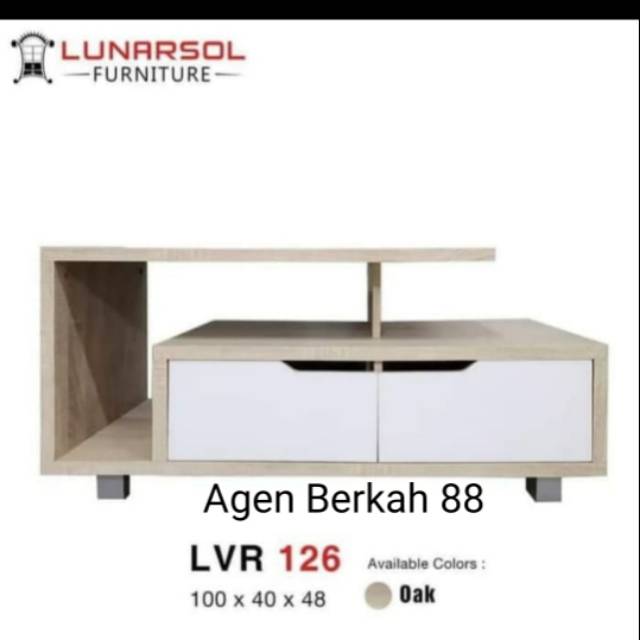 Meja TV Minimalis LVR 126 Meja TV lunar Oak Tebal dan kokoh Bufet Tv modern