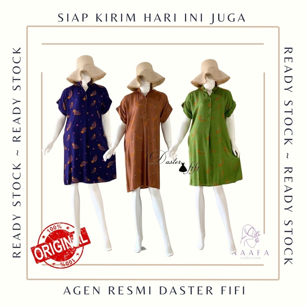 Daster Lana by Daster Fifi | Daster katun Adem | Homedress | Daster wanita pendek | Daster fifi orig