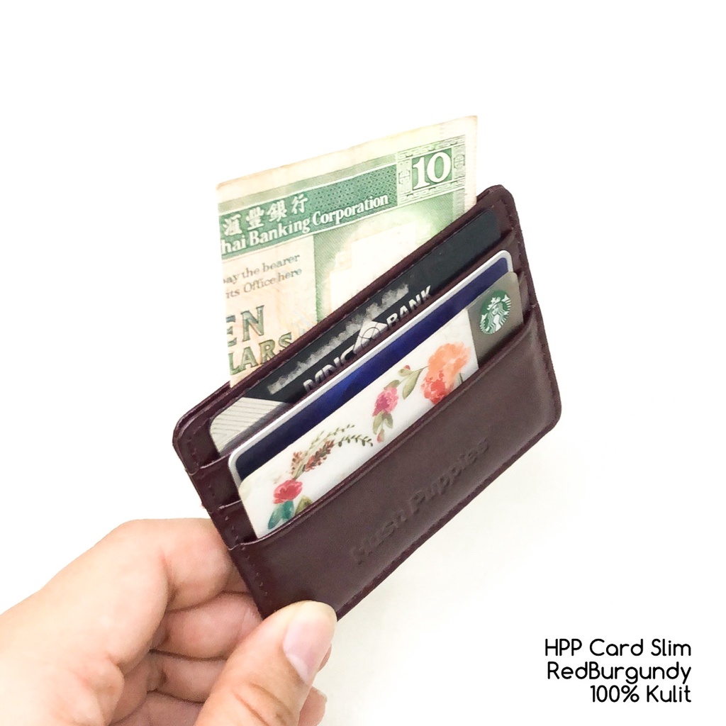 dompet kartu hushpuppies card slim series premium quality dompet cowok dompet murah