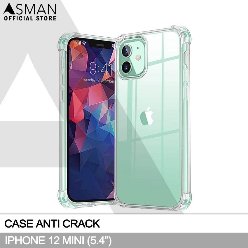 Anti Crack iPhone 12 Mini (5.4&quot;) | Softcase Anti Bentur - Clear