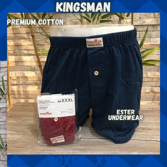 Celana Boxer Kingsman BIG SIZE Premium Cotton ISI 1 Pcs