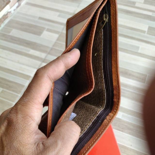 Dompet kulit asli pria kickers timberland impor