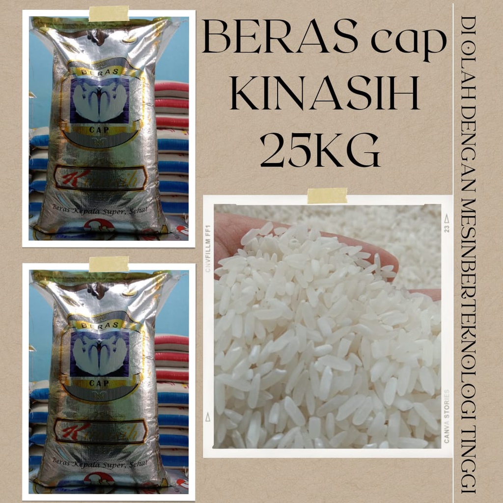 

BERAS KEPALA PULEN,BERSIH,PITUH CAP KINASIH 25KG