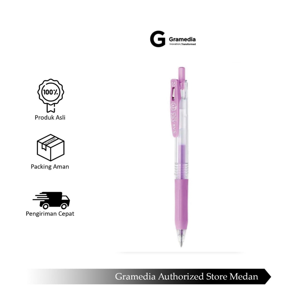 

Gramedia Medan - ZEBRA SARASA CLIP 0.5 MILKY PURPLE