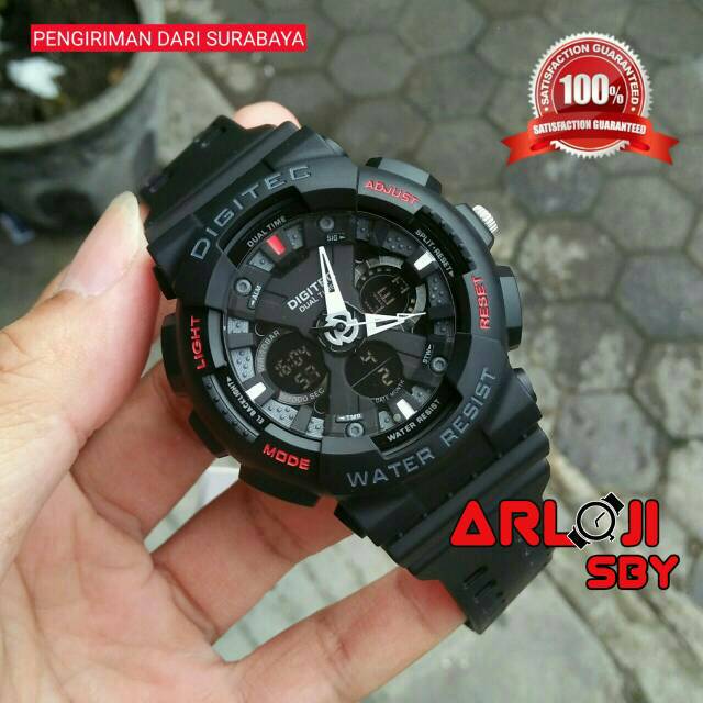 Jam tangan pria DIGITEC DG 2032 original tahan air