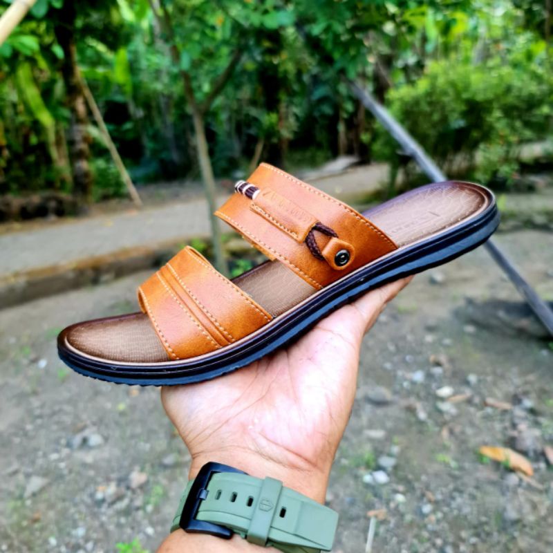 SANDAL PRIA ORIGINAL ARMOD CORVET 03#SANDAL CASUAL PRIA#SANDAL KULIT PRIA