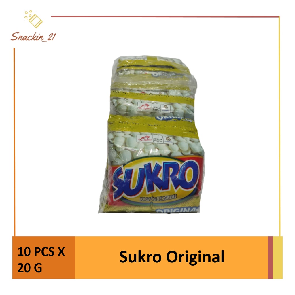 

Kacang Sukro Original (1 Renceng isi 10 pcs x 20 gr)