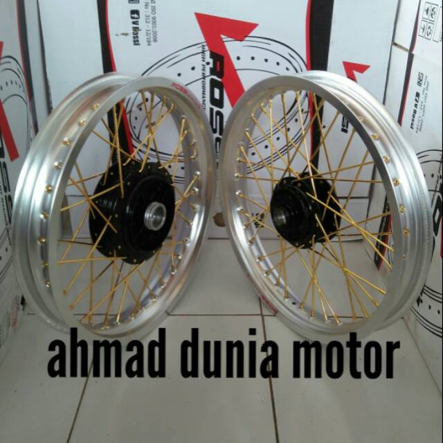 Velg jari jari yamaha rx king tromol orginal tapak lebar ring 17.