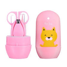 Gunting Kuku Bayi set 4 / Manicure Set Bayi / Gunting Kuku Bayi-hijau