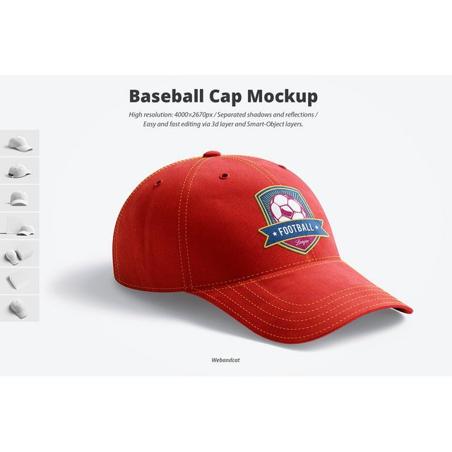 Baseball Cap 3d Mockup - Photoshop