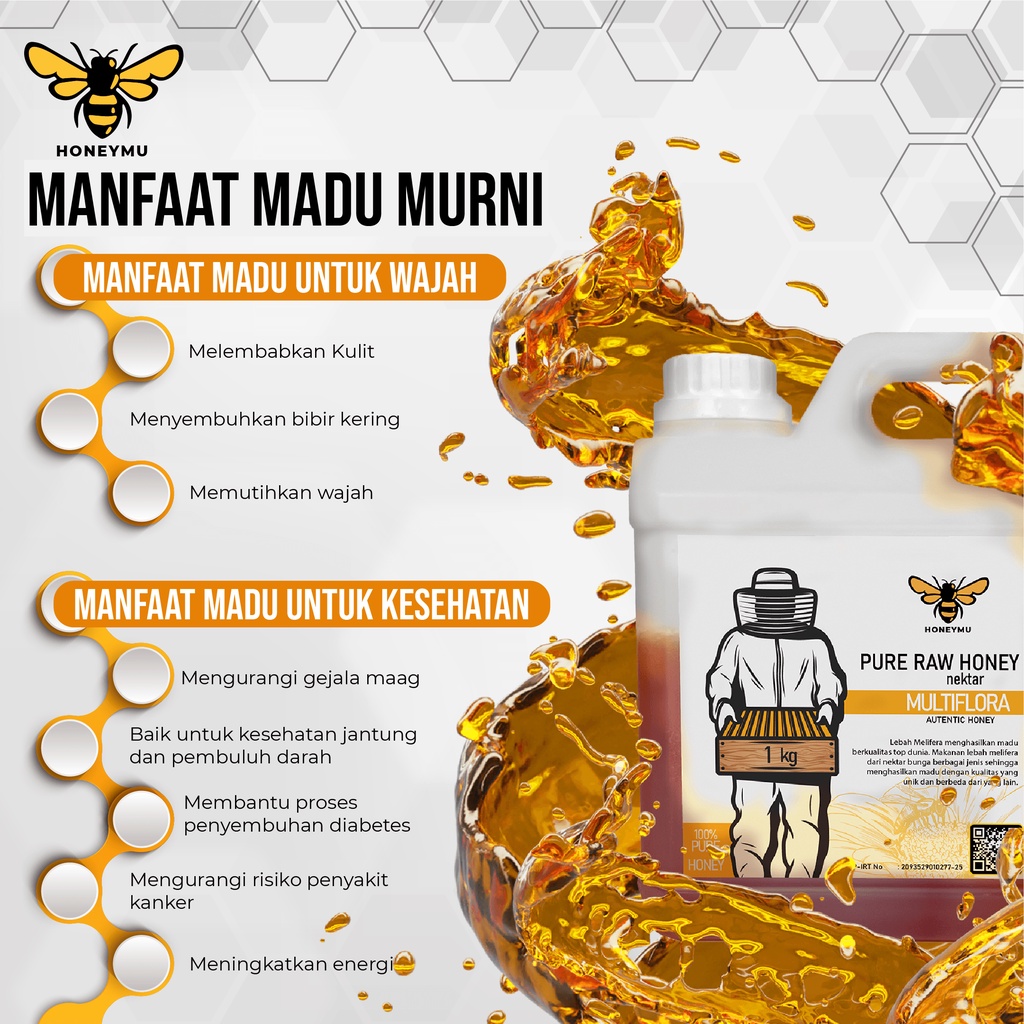 Madu Murni Asli Nectar Multiflora 1Kg