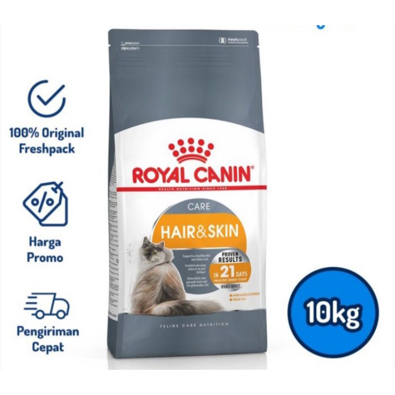 Grab Gojek Only royal canin hair and skin 10 kg - rc hair and skin