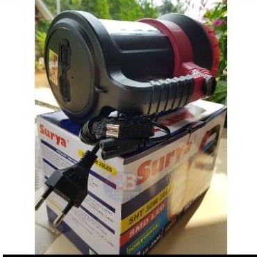 Senter LED Charge SURYA 40W 15Led SUPER JUMBO (Senter Jarak Jauh ±2000M)