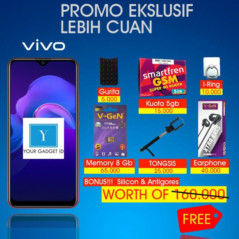 VIVO Y51 RAM 8/128 GARANSI RESMI