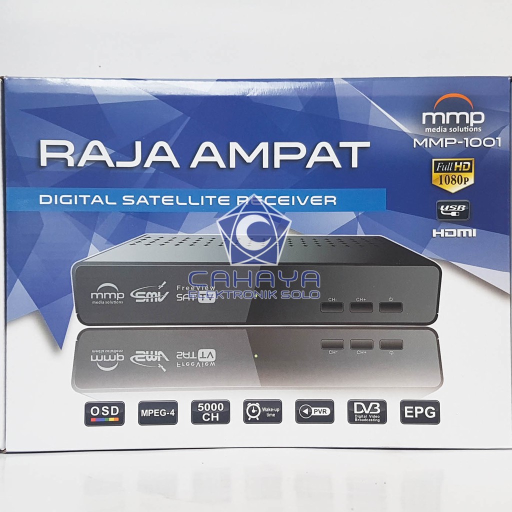 Receiver Parabola Raja Ampat MMP HD MPEG4 SMV TV ABS2a