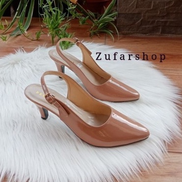 ZUFAR - OLIVE Sepatu Kerja Wanita / Pantofel Wanita