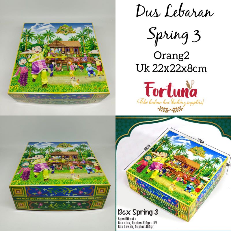 

Dus Lebaran Spring 3 uk 22x22x8cm (1pcs)