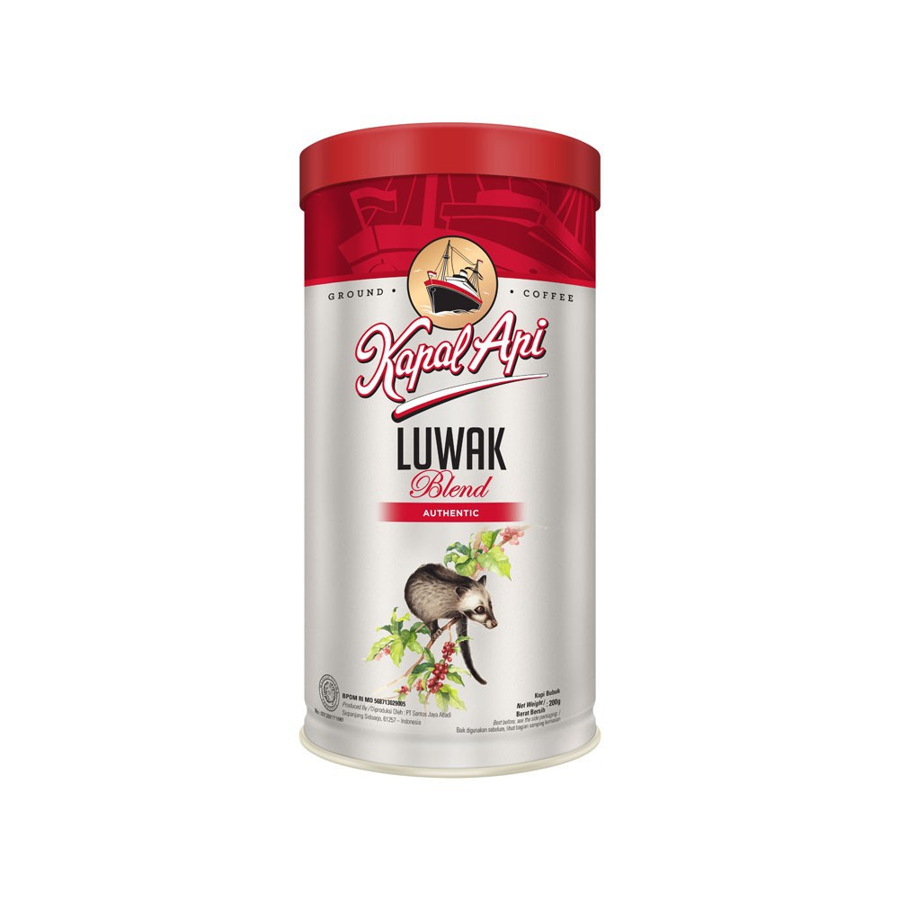 

KOPI BUBUK PREMIUM KAPAL API LUWAK BLEND 200 GR GROUND COFFEE