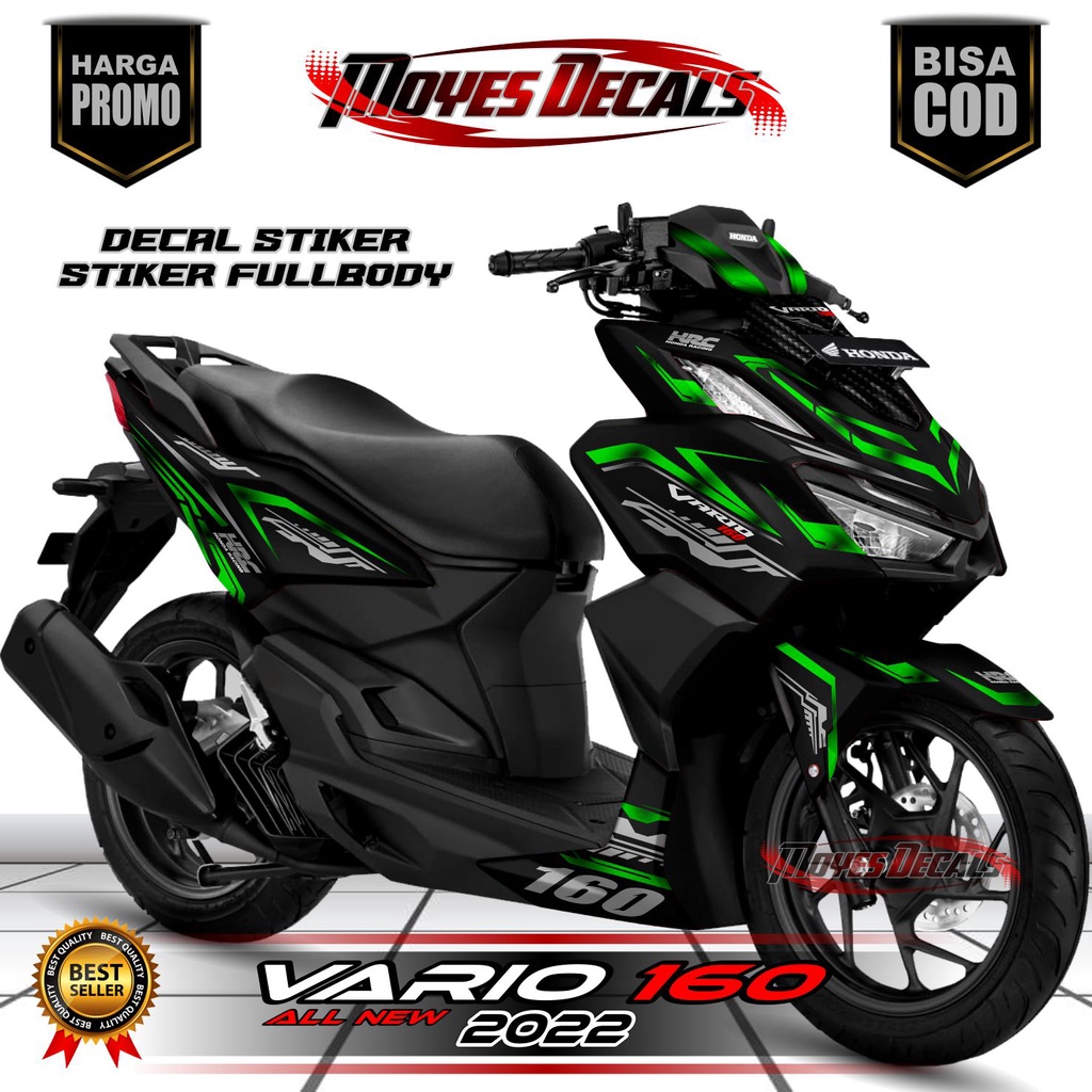 COD Stiker Decal Stiker Vario 160 Motiff/Petronas Putih full body