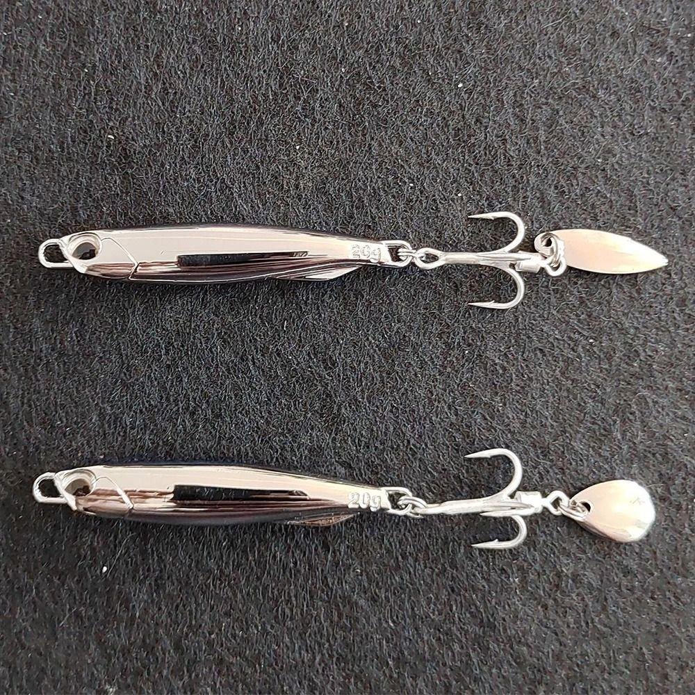 Preva 2pcs Electroplate Metal Fishing Ikan Kecil Panas 15g 20G 30G Memimpin Casting