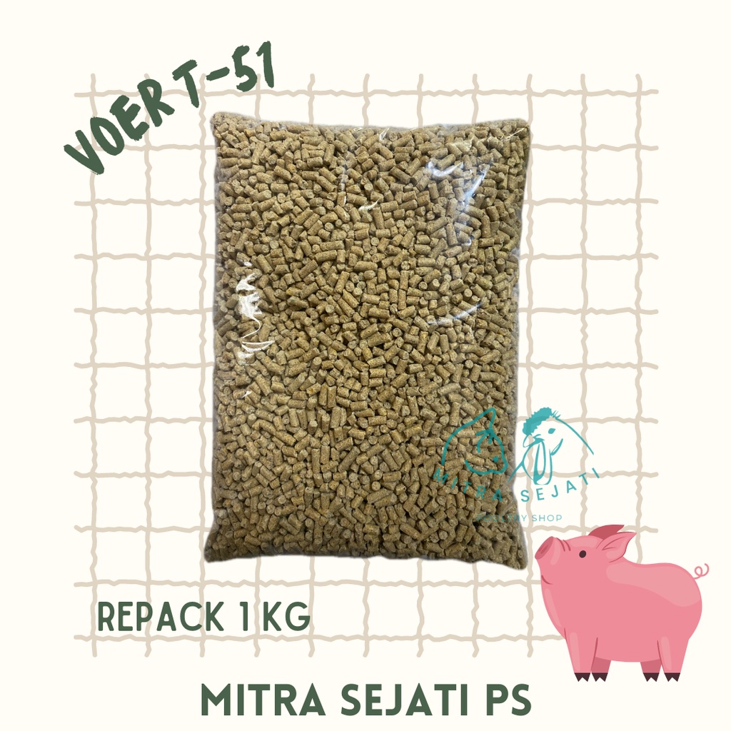 Voer Babi T-51 Pur Babi Pokphand T51 bisa untuk Pakan Ayam