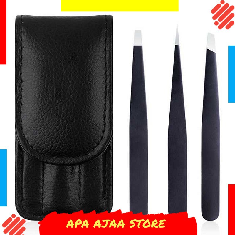 Terbaru ! Pinset Pencabut Alis Eyebrow Tweezer 3 PCS - HJ-E92