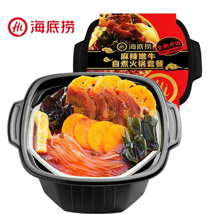 

PRODUK TERBAIK - HAI DI LAO HOT POT SELF HEATING BEEF TENDER SPICY 435 GRAM