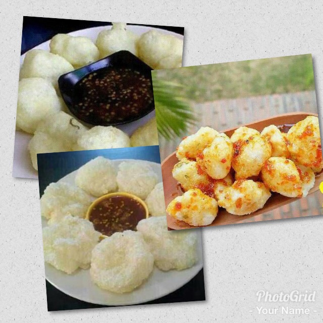 

Cireng Salju Putih sambel rujak