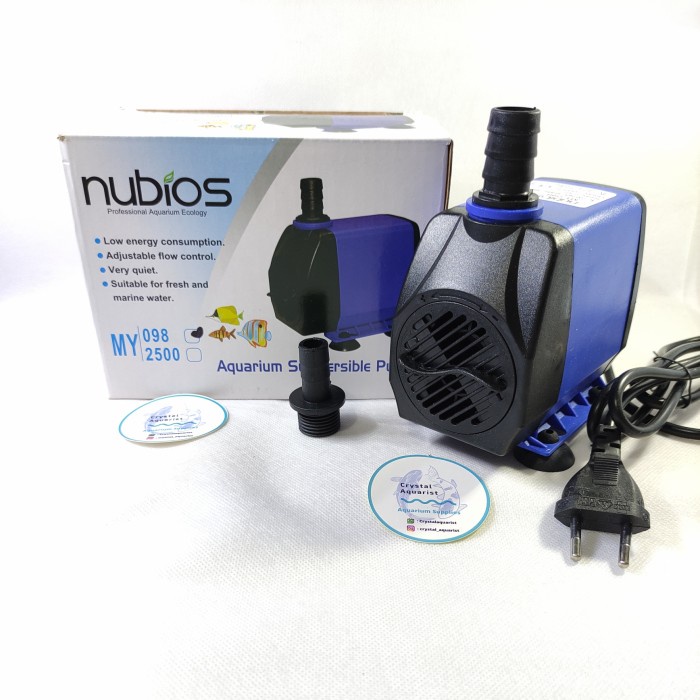 Pompa Sump Aquarium Nubios MY 098 2000 L/h Submersible Pompa Kolam