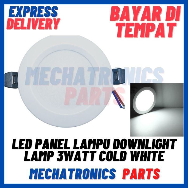 [DSP-9185] LED PANEL LAMPU DOWNLIGHT LAMP 3WATT COLD WHITE