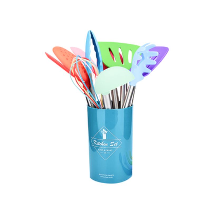 Sutil/utensils 14pcs. Sutil Rainbow. Sutil lengkap. Sutil lengkap termurah. Sutil silikon.