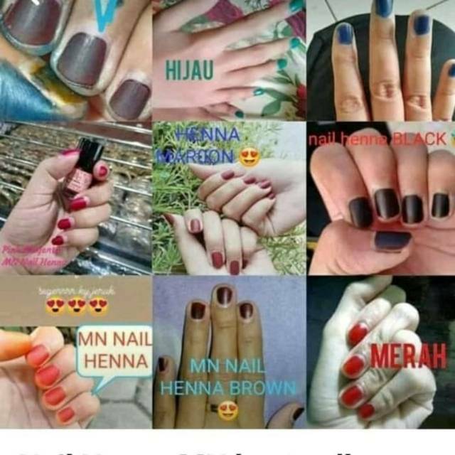 MN Nail Henna/Henna Mini/Henna art/ Mentari Nature Nail Henna