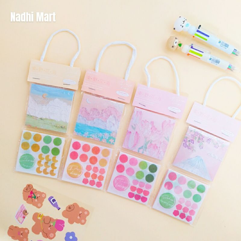 STIKER STICKY NOTE STIKER STICKY NOTES STIKY NOTE MEMONSTICJY NOTE / FLOWER STICKY STIKER FLOWER ROSE-1