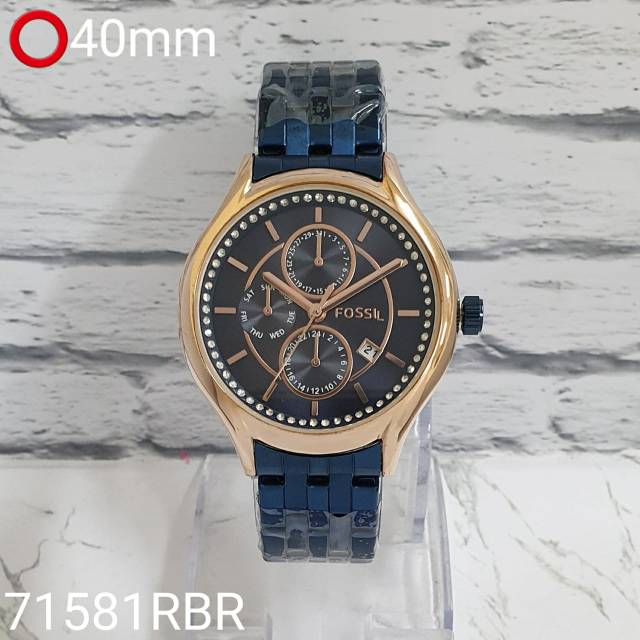 New arrival - JAM TANGAN WANITA FS007 CHRONO VARIASI TANGGAL AKTIF RANTAI STEEL