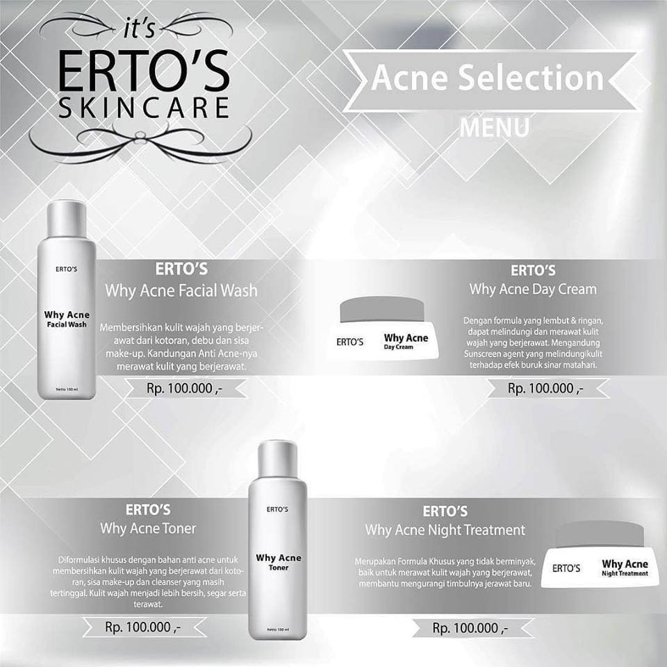 Paket Hemat Ertos Skincare Harga Distributor Bpom Murah Original Shopee Indonesia